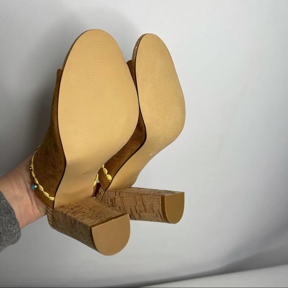 Artsy Art to Wear Boho Heeled Mule Sandals Size 8.5 - Picture 10 of 12